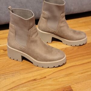DV by Dolce Vita Taupe Ankle Booties